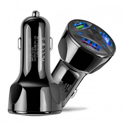 3 USB Fast Charging Quick Charger QC3.0 USB Car Charger for Mobile Phone