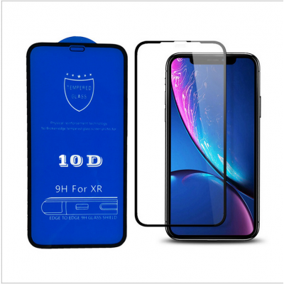 10D full glue full covered tempered glass  for iphone X XR XS MAX 6 7 8 Plus